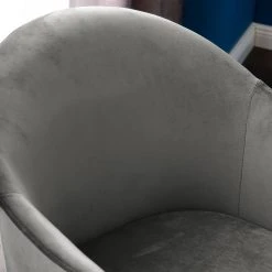 Mørteens Chaise à accoudoirs Hallund II - Velours / Hévéa massif - Noir - Gris -Chaises Soldes 1000123817 190326 13193500009 GALLERYIMAGES P000000001000123817