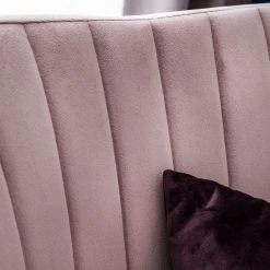 Jack & Alice Chaise avec accoudoirs Leezy G - Chêne massif / Velours - Rose vieilli / Noir -Chaises Soldes 1000123838 190327 07511500012 GALLERYIMAGES P000000001000123838