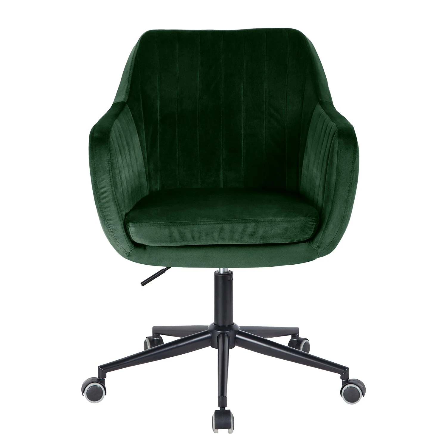 Jack & Alice Chaise de bureau Leezy - Velours - Vert / Noir 6 Jack & Alice Chaise de bureau Leezy - Velours - Vert / Noir – Image 4