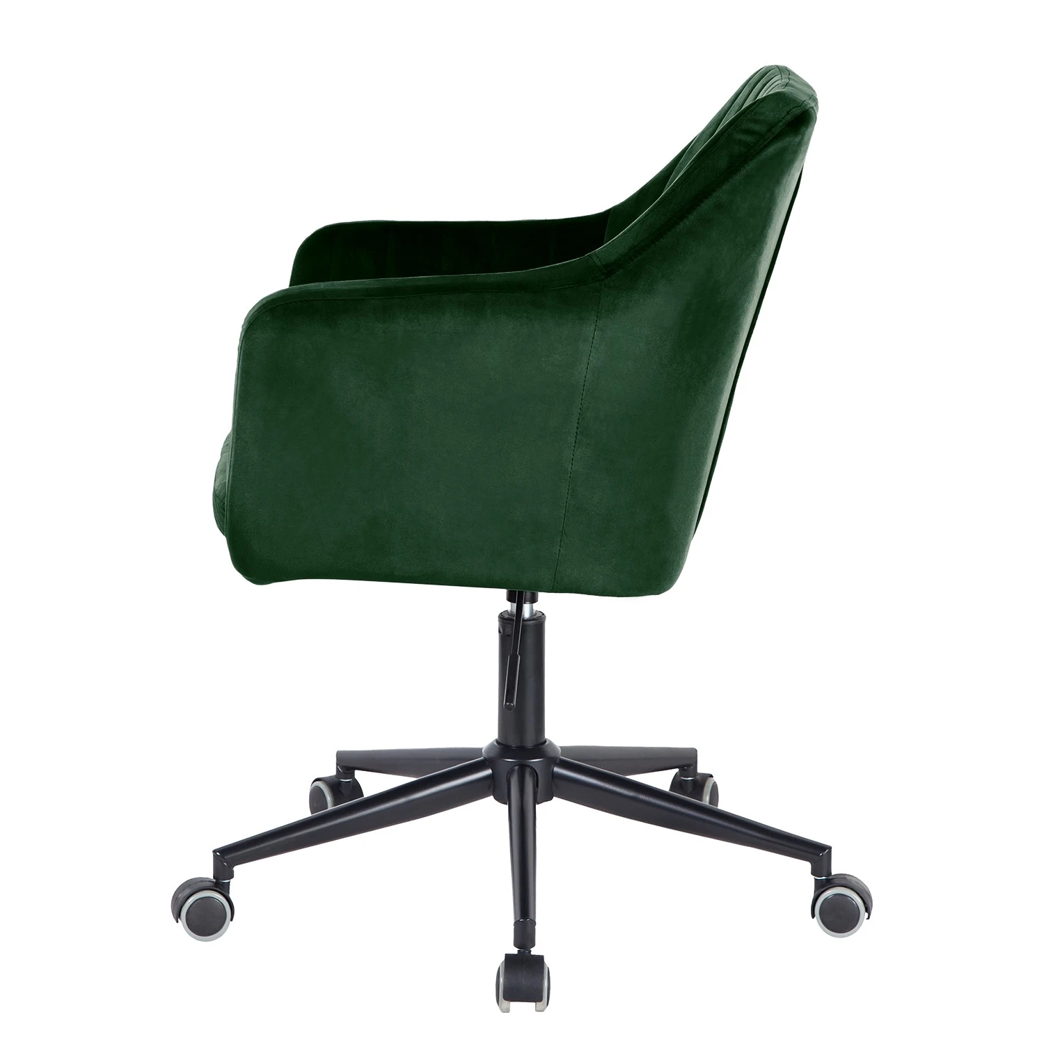 Jack & Alice Chaise de bureau Leezy - Velours - Vert / Noir 7 Jack & Alice Chaise de bureau Leezy - Velours - Vert / Noir – Image 5