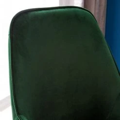 Jack & Alice Chaises capitonnées Evy (lot de 2) - Velours / Métal - Doré - Velours Sua: Vert foncé -Chaises Soldes 1000125820 190327 07471800004 GALLERYIMAGES P000000001000125820