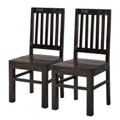 Ars manufacti Chaises Keyport (lot de 2) - Manguier massif