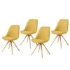 Norrwood Chaises capitonnées Ralf l (lot de 4) - Jaune moutarde 2 Norrwood Chaises capitonnées Ralf l (lot de 4) - Jaune moutarde -Chaises Soldes 1000128755 180821 085042127 IMAGE P000000001000128755