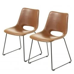 Red Living Chaises Yamhill (lot de 2) - Marron clair