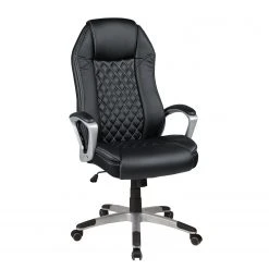 Duo Collection Fauteuil de bureau Matthias - Imitation cuir / Noir -Chaises Soldes 1000129038 180817 15164708 GALLERYIMAGES P000000001000129038