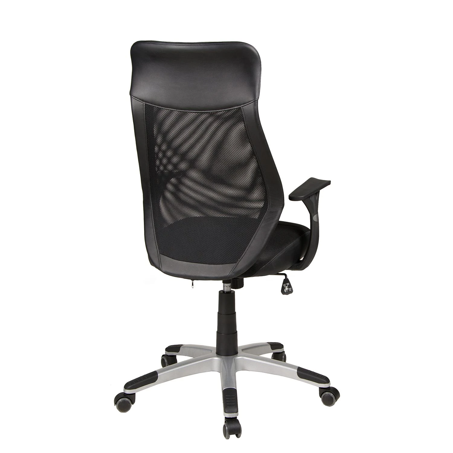 Duo Collection Fauteuil de bureau Niko - Imitation cuir / Noir 7 Duo Collection Fauteuil de bureau Niko - Imitation cuir / Noir – Image 5