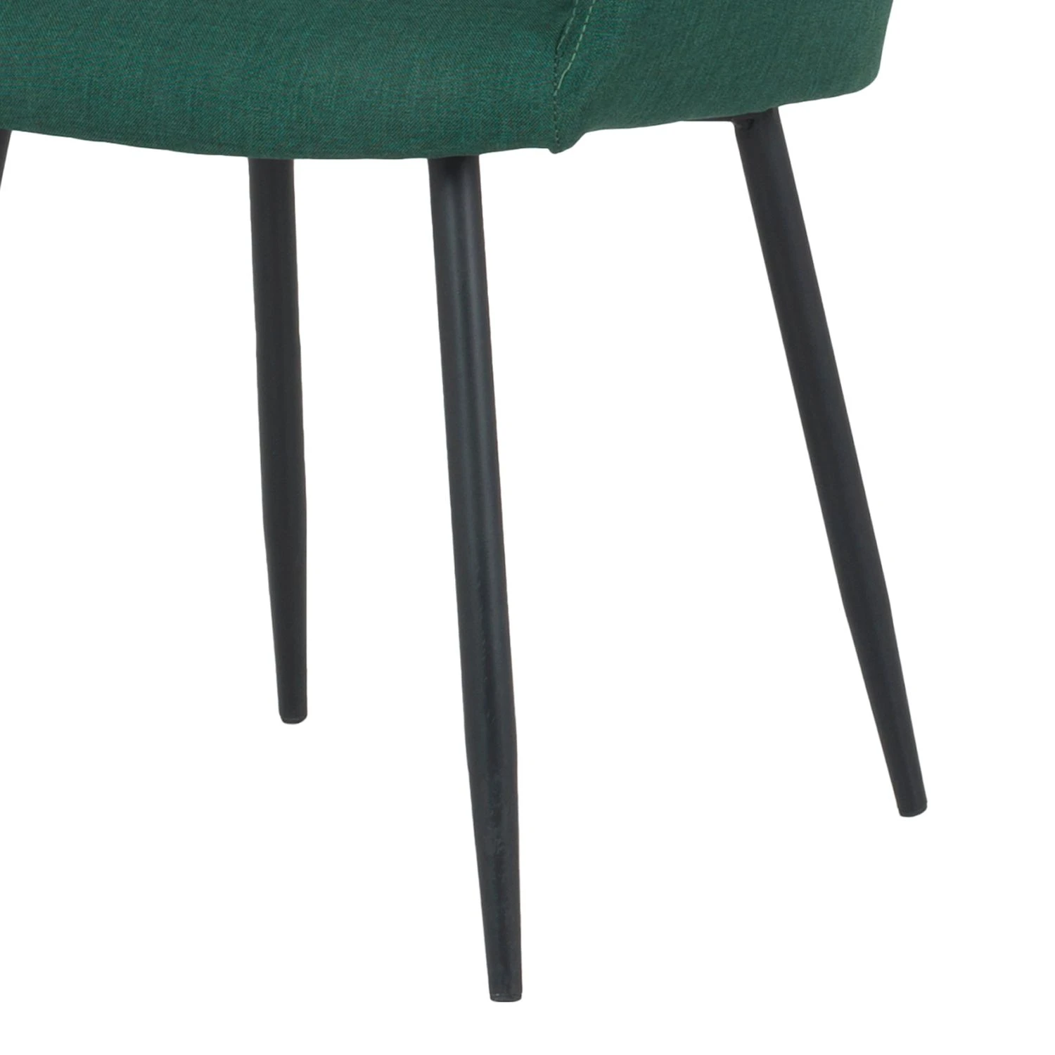 Tenzo Chaises à accoudoirs Linn - Tissu / Métal - Noir - Vert sapin 7 Tenzo Chaises à accoudoirs Linn - Tissu / Métal - Noir - Vert sapin – Image 5