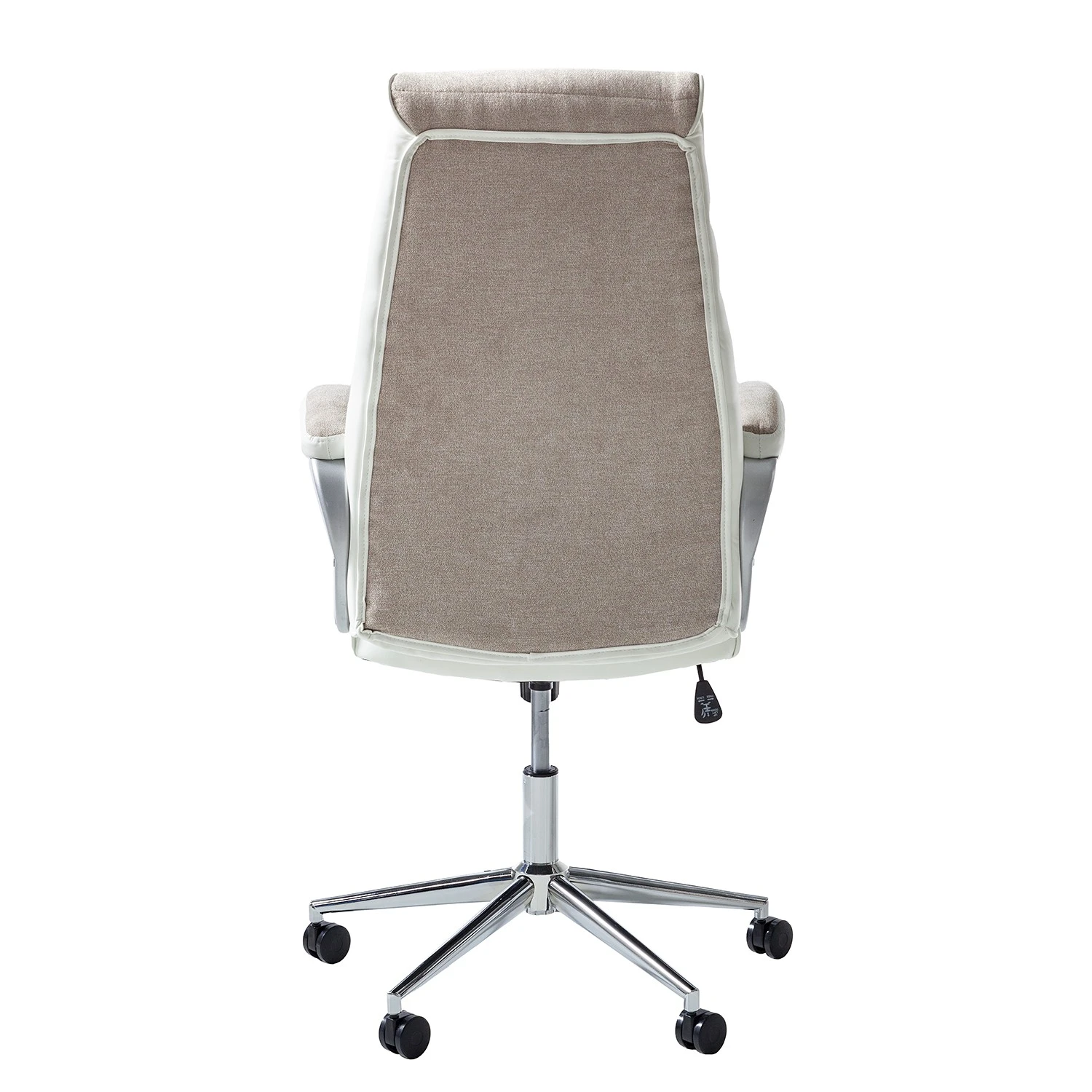 Furnitive Fauteuil de bureau Austinmer - Microfibre / Imitation cuir - Beige / Blanc 7 Furnitive Fauteuil de bureau Austinmer - Microfibre / Imitation cuir - Beige / Blanc – Image 5