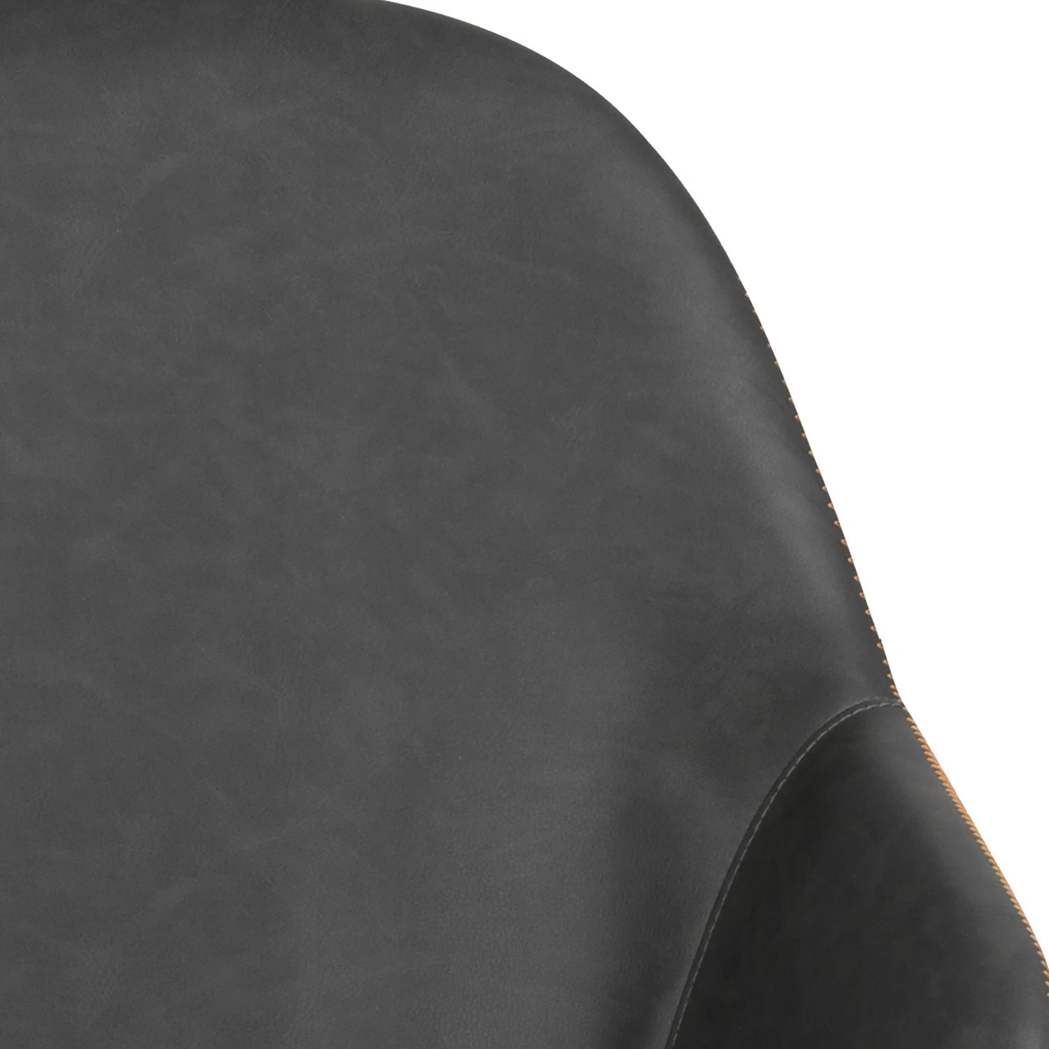 Ars manufacti Chaises à accoudoirs Kia (lot de 2) - Imitation cuir / Métal - Gris foncé / Noir 9 Ars manufacti Chaises à accoudoirs Kia (lot de 2) - Imitation cuir / Métal - Gris foncé / Noir – Image 7