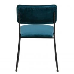 Ars manufacti Chaises Paulista (lot de 2) - Velours/ Métal - Bleu pétrole -Chaises Soldes 1000163209 190315 15250300161 GALLERYIMAGES P000000001000163209