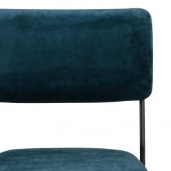 Ars manufacti Chaises Paulista (lot de 2) - Velours/ Métal - Bleu pétrole -Chaises Soldes 1000163209 190315 15250300162 GALLERYIMAGES P000000001000163209