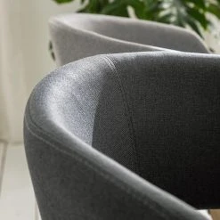 Mørteens Chaise à accoudoirs Buggio - Tissu / Hévéa massif - Tissu Cors: Gris foncé - 1 chaise -Chaises Soldes 1000164524 210208 08242400023 DETAILS P000000001000164524