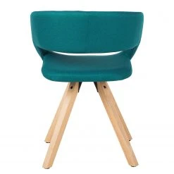 Mørteens Chaise à accoudoirs Buggio - Tissu / Hévéa massif - Tissu Cors: Pétrole - 1 chaise -Chaises Soldes 1000164525 210521 08460000005 DETAILS P000000001000164525