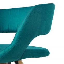 Mørteens Chaise à accoudoirs Buggio - Tissu / Hévéa massif - Tissu Cors: Pétrole - 1 chaise -Chaises Soldes 1000164525 210521 08460100006 DETAILS P000000001000164525