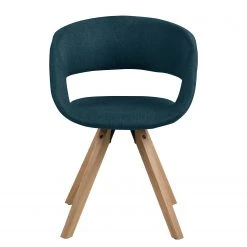 Mørteens Chaise à accoudoirs Buggio - Tissu / Hévéa massif - Tissu Cors: Bleu jean - 1 chaise -Chaises Soldes 1000164526 190315 07573200018 GALLERYIMAGES P000000001000164526