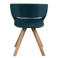 Mørteens Chaise à accoudoirs Buggio - Tissu / Hévéa massif - Tissu Cors: Bleu jean - 1 chaise -Chaises Soldes 1000164526 190315 07573200021 GALLERYIMAGES P000000001000164526