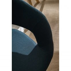 Mørteens Chaise à accoudoirs Buggio - Tissu / Hévéa massif - Tissu Cors: Bleu jean - 1 chaise -Chaises Soldes 1000164526 210208 08242400034 DETAILS P000000001000164526