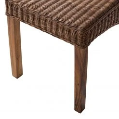 Wolf-Möbel Chaises Bali II (lot de 2) - Rotin / Bois de suar massif - Marron / Suar -Chaises Soldes 1000164657 190822 11012900011 DETAILS P000000001000164657