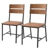 Ars manufacti Chaises Manchester II (lot de 2) - Acacia massif / Métal - Acacia / Noir -Chaises Soldes 1000164684 191010 11422400001 IMAGE P000000001000164684