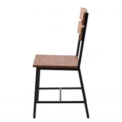 Ars manufacti Chaises Manchester II (lot de 2) - Acacia massif / Métal - Acacia / Noir -Chaises Soldes 1000164684 191010 11422400003 DETAILS P000000001000164684