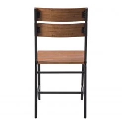 Ars manufacti Chaises Manchester II (lot de 2) - Acacia massif / Métal - Acacia / Noir -Chaises Soldes 1000164684 191010 11422400004 DETAILS P000000001000164684