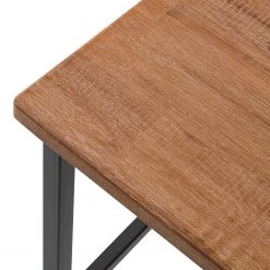 Ars manufacti Chaises Manchester II (lot de 2) - Acacia massif / Métal - Acacia / Noir -Chaises Soldes 1000164684 191010 11422400006 DETAILS P000000001000164684