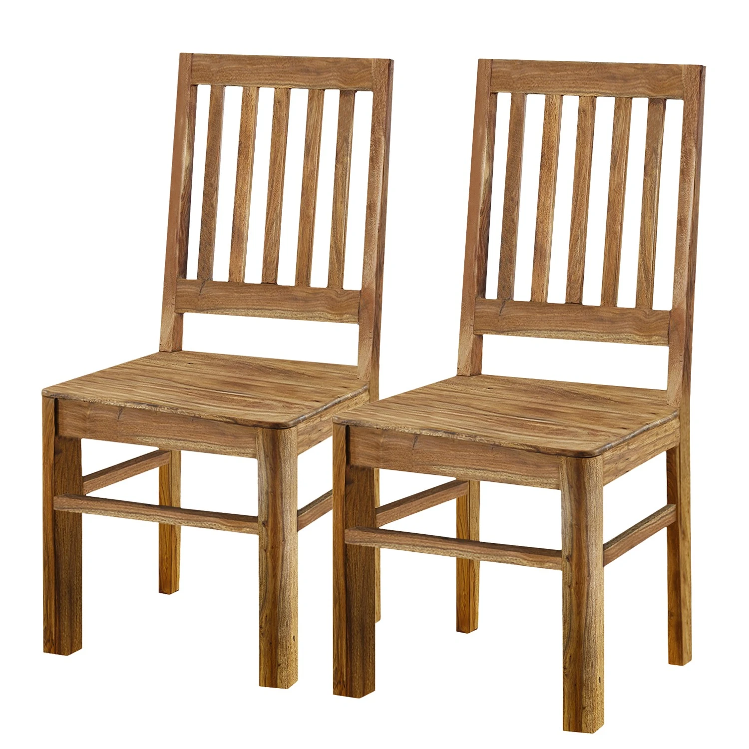 Naturoo Chaises Gaspar (lot de 2) - Sheesham massif 3 Naturoo Chaises Gaspar (lot de 2) - Sheesham massif