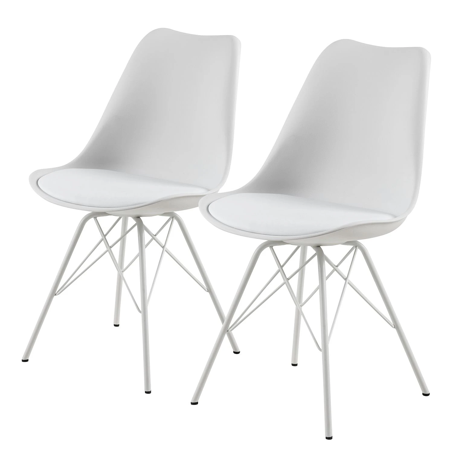 Fredriks Chaises Bonito - Blanc - Lot de 2 3 Fredriks Chaises Bonito - Blanc - Lot de 2