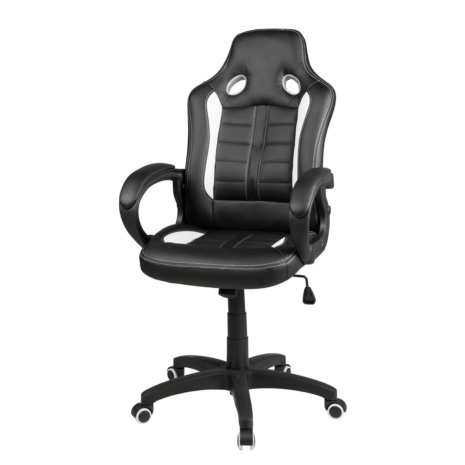 Duo Collection Gaming Chair Fabio - Imitation cuir / Matière plastique - Noir / Blanc 3 Duo Collection Gaming Chair Fabio - Imitation cuir / Matière plastique - Noir / Blanc