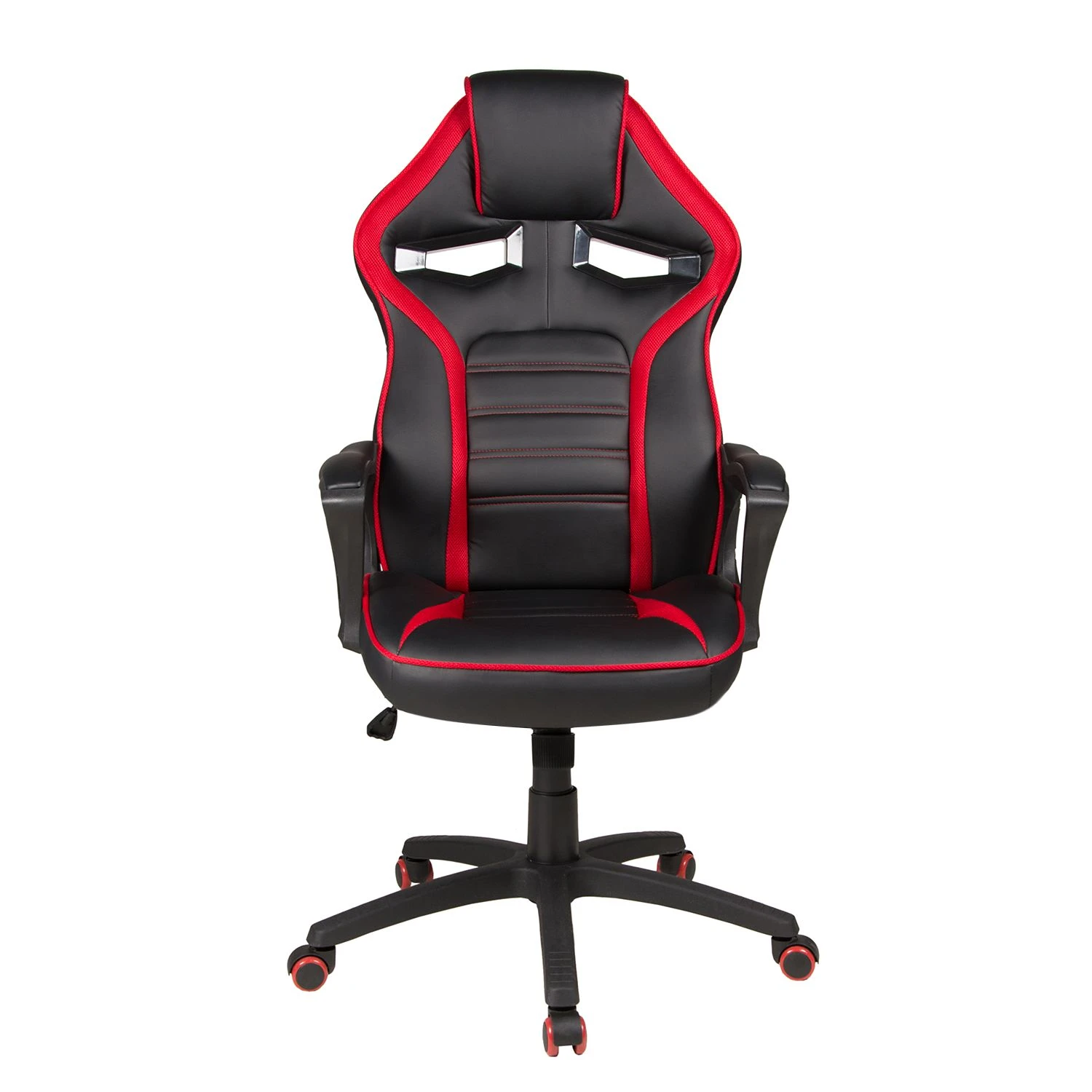 Duo Collection Fauteuil de direction Splash - Imitation cuir / Matière plastique - Noir / Rouge 5 Duo Collection Fauteuil de direction Splash - Imitation cuir / Matière plastique - Noir / Rouge – Image 3