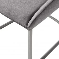 Fredriks Chaises cantilever Nidri (lot de 2) - Tissage à plat / Acier inoxydable - Gris clair -Chaises Soldes 1000169167 191009 12154000016 DETAILS P000000001000169167