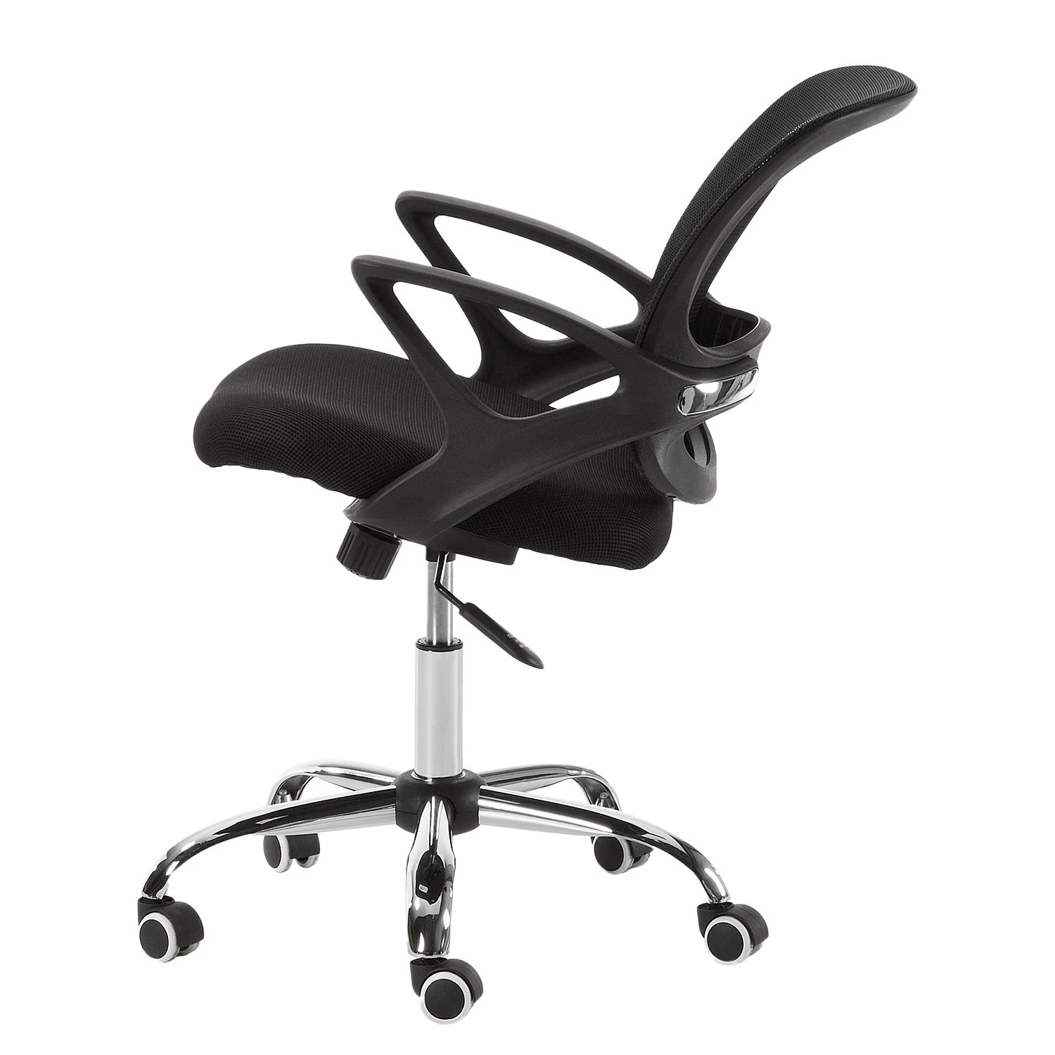 Loftscape Chaise pivotante Douglin - Mesh / Matière plastique - Noir / Argenté 5 Loftscape Chaise pivotante Douglin - Mesh / Matière plastique - Noir / Argenté – Image 3