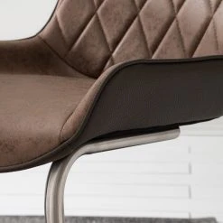 Fredriks Chaises cantilever Saval III (lot de 2) - Imitation cuir / Acier inoxydable - Marron vintage 24 Fredriks Chaises cantilever Saval III (lot de 2) - Imitation cuir / Acier inoxydable - Marron vintage -Chaises Soldes 1000169676 191002 12143700017 DETAILS P000000001000169676