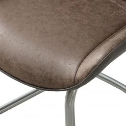 Fredriks Chaises cantilever Saval III (lot de 2) - Imitation cuir / Acier inoxydable - Marron vintage 23 Fredriks Chaises cantilever Saval III (lot de 2) - Imitation cuir / Acier inoxydable - Marron vintage -Chaises Soldes 1000169676 191004 07033400028 DETAILS P000000001000169676