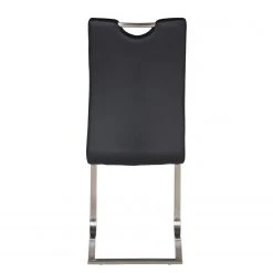Fredriks Chaises cantilever Ratos (lot de 2) - Imitation cuir / Acier inoxydable - Noir 23 Fredriks Chaises cantilever Ratos (lot de 2) - Imitation cuir / Acier inoxydable - Noir -Chaises Soldes 1000169678 220404 032 DETAILS P000000001000169678