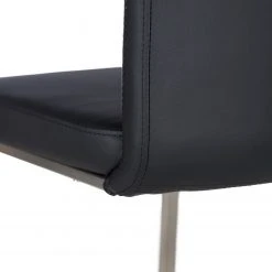 Fredriks Chaises cantilever Ratos (lot de 2) - Imitation cuir / Acier inoxydable - Noir 31 Fredriks Chaises cantilever Ratos (lot de 2) - Imitation cuir / Acier inoxydable - Noir -Chaises Soldes 1000169678 220404 040 DETAILS P000000001000169678