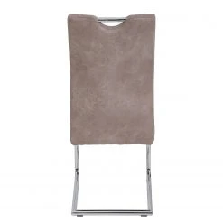 Loftscape Chaises cantilever Lopten II (lot de 2) - Imitation cuir / Acier - Chrome -Chaises Soldes 1000171105 190418 11493400107 GALLERYIMAGES P000000001000171105