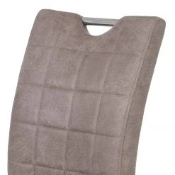 Loftscape Chaises cantilever Lopten II (lot de 2) - Imitation cuir / Acier - Chrome -Chaises Soldes 1000171105 190418 11493400108 GALLERYIMAGES P000000001000171105