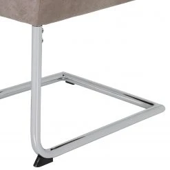 Loftscape Chaises cantilever Lopten II (lot de 2) - Imitation cuir / Acier - Chrome -Chaises Soldes 1000171105 190418 11493400110 GALLERYIMAGES P000000001000171105