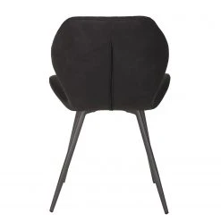 Loftscape Chaises Ripley (lot de 4) - Microfibre / Acier - Anthracite - Anthracite -Chaises Soldes 1000171122 190418 11494000208 GALLERYIMAGES P000000001000171122