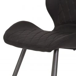 Loftscape Chaises Ripley (lot de 4) - Microfibre / Acier - Anthracite - Anthracite -Chaises Soldes 1000171122 190418 11494000210 GALLERYIMAGES P000000001000171122