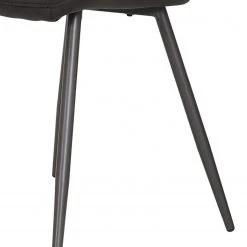 Loftscape Chaises Ripley (lot de 4) - Microfibre / Acier - Anthracite - Anthracite -Chaises Soldes 1000171122 190418 11494000211 GALLERYIMAGES P000000001000171122