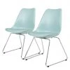 Tenzo Chaises Gina VIII (lot de 2) - Matière plastique / Métal - Bleu pastel / Chrome -Chaises Soldes 1000175512 190614 06463700029 IMAGE P000000001000175512