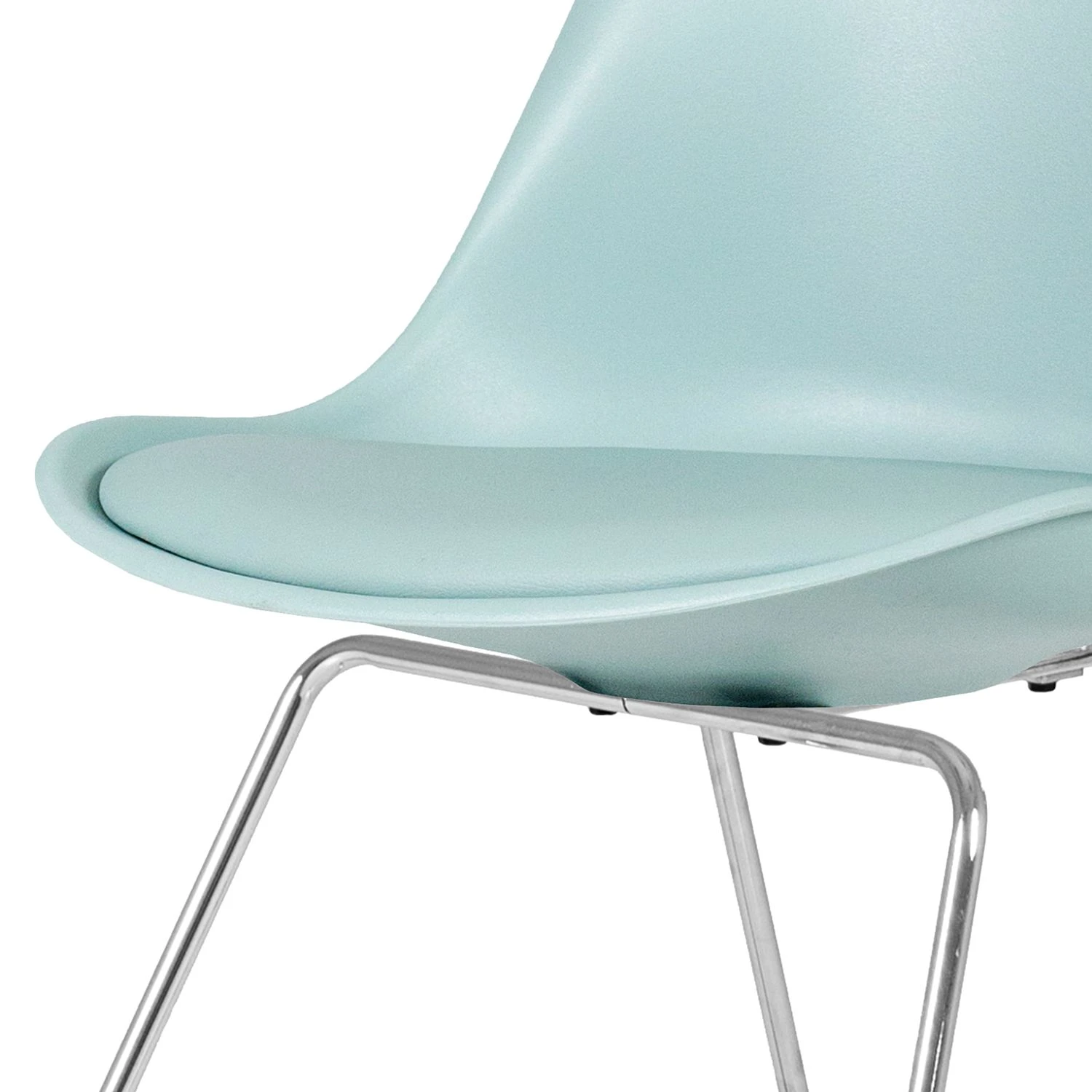 Tenzo Chaises Gina VIII (lot de 2) - Matière plastique / Métal - Bleu pastel / Chrome 5 Tenzo Chaises Gina VIII (lot de 2) - Matière plastique / Métal - Bleu pastel / Chrome – Image 3