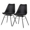 Tenzo Chaises Gina V (lot de 2) - Matière plastique / Métal - Noir 2 Tenzo Chaises Gina V (lot de 2) - Matière plastique / Métal - Noir -Chaises Soldes 1000175513 190614 06463800033 IMAGE P000000001000175513