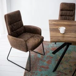 Red Living Chaise à accoudoirs Parks - Marron vintage 21 Red Living Chaise à accoudoirs Parks - Marron vintage -Chaises Soldes 1000176445 210302 08270300019 MOOD DETAILS P000000001000176445 mood