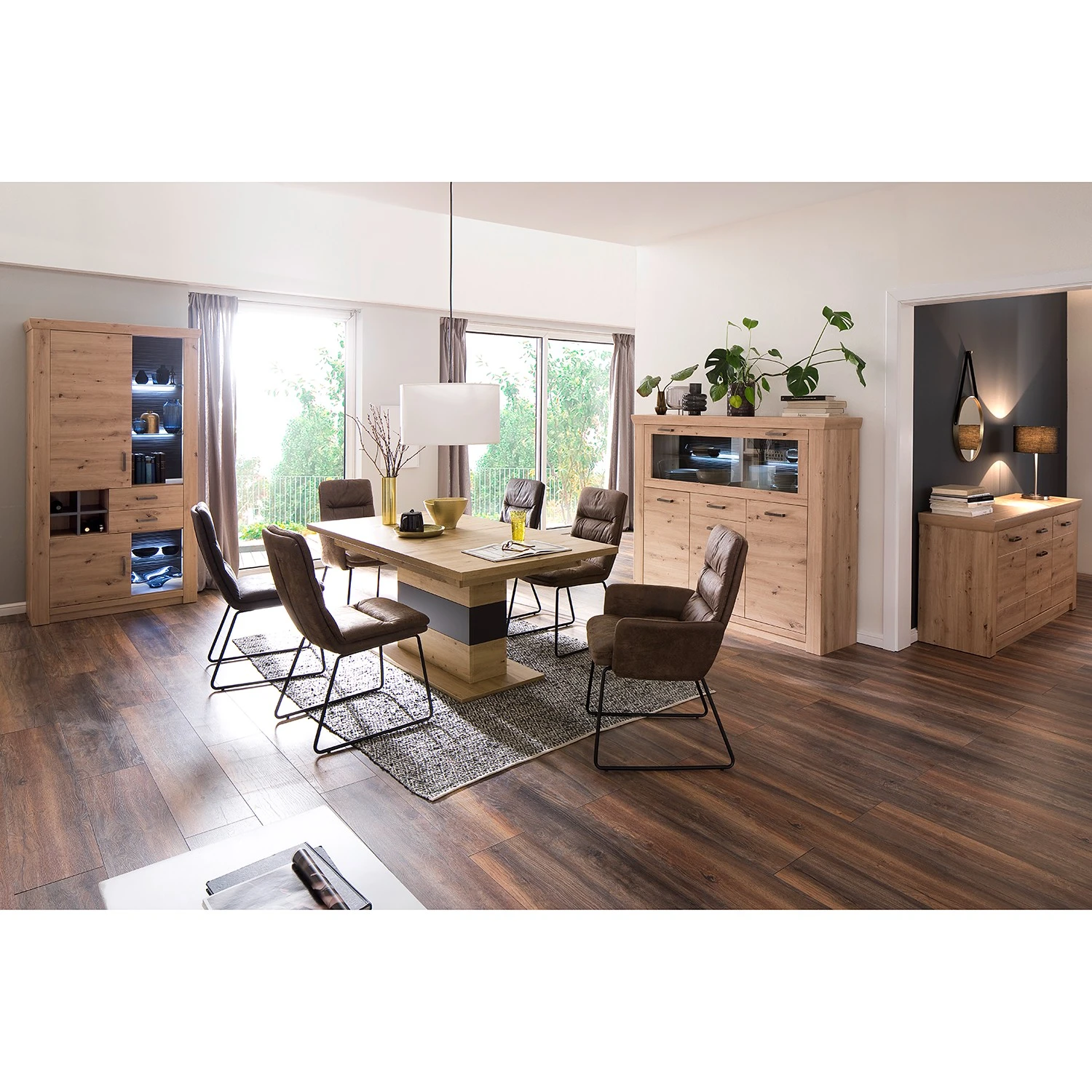 Red Living Chaise à accoudoirs Parks - Marron vintage 6 Red Living Chaise à accoudoirs Parks - Marron vintage – Image 4