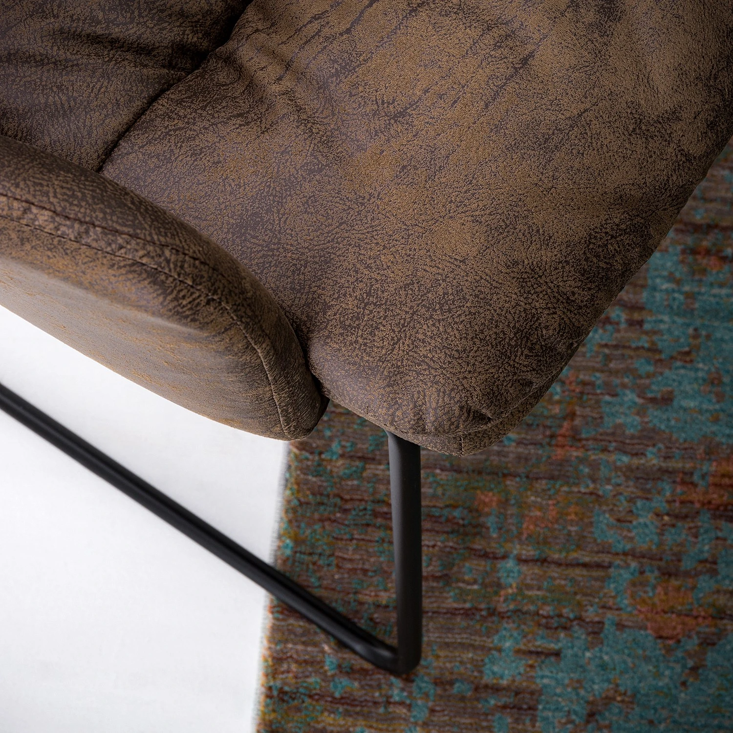 Red Living Chaise à accoudoirs Parks - Marron vintage 14 Red Living Chaise à accoudoirs Parks - Marron vintage – Image 12