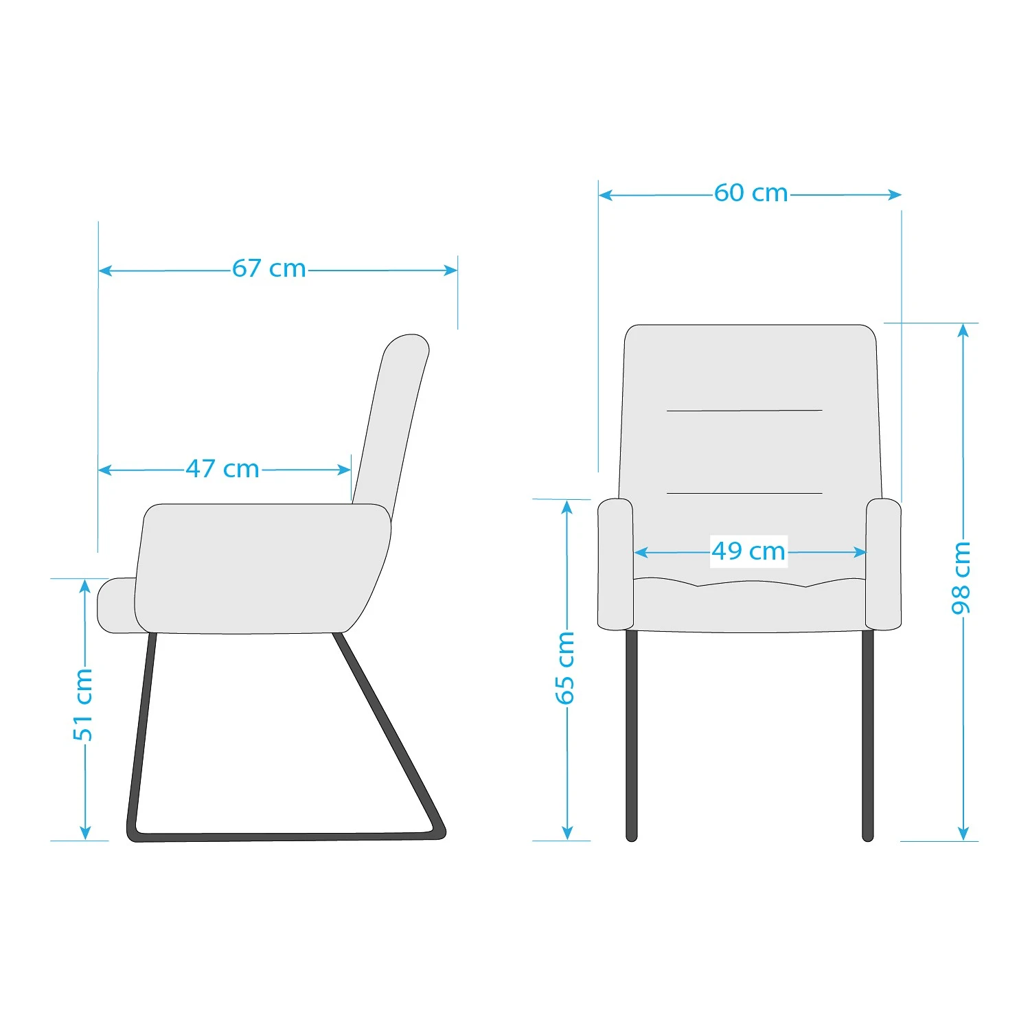 Red Living Chaise à accoudoirs Parks - Marron vintage 19 Red Living Chaise à accoudoirs Parks - Marron vintage – Image 17