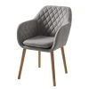 Mørteens Chaise à accoudoirs Amalis - Tissu / Chêne massif - Gris / Chêne 1 Mørteens Chaise à accoudoirs Amalis - Tissu / Chêne massif - Gris / Chêne -Chaises Soldes 1000176578 191017 10280400008 IMAGE P000000001000176578